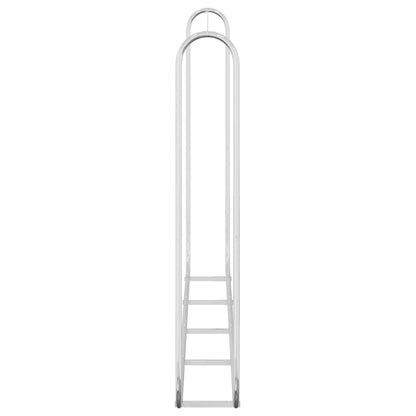 vidaXL Firewood Rack Wire 250x25x150 cm Galvanised steel