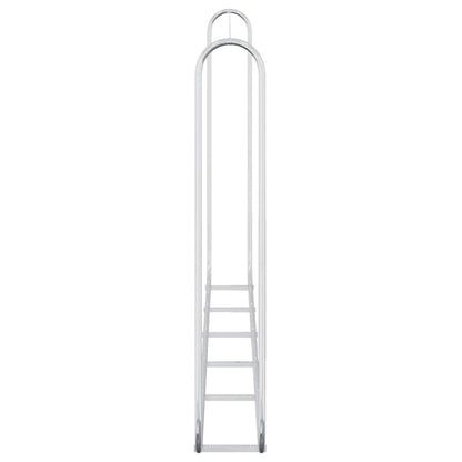 vidaXL Firewood Rack Wire 300x25x150 cm Galvanised steel
