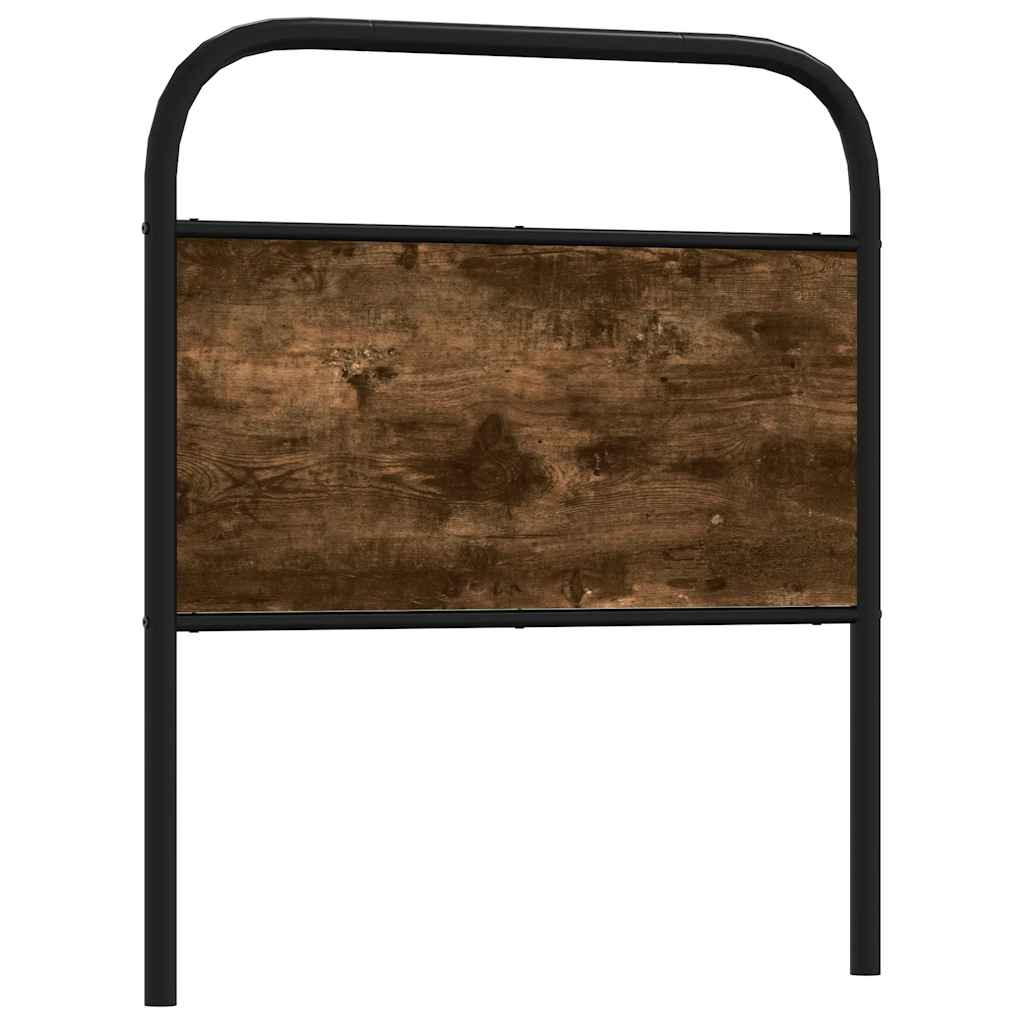 vidaXL Replace Headboard Smoked Oak 75 cm Steel and Engineered Wood