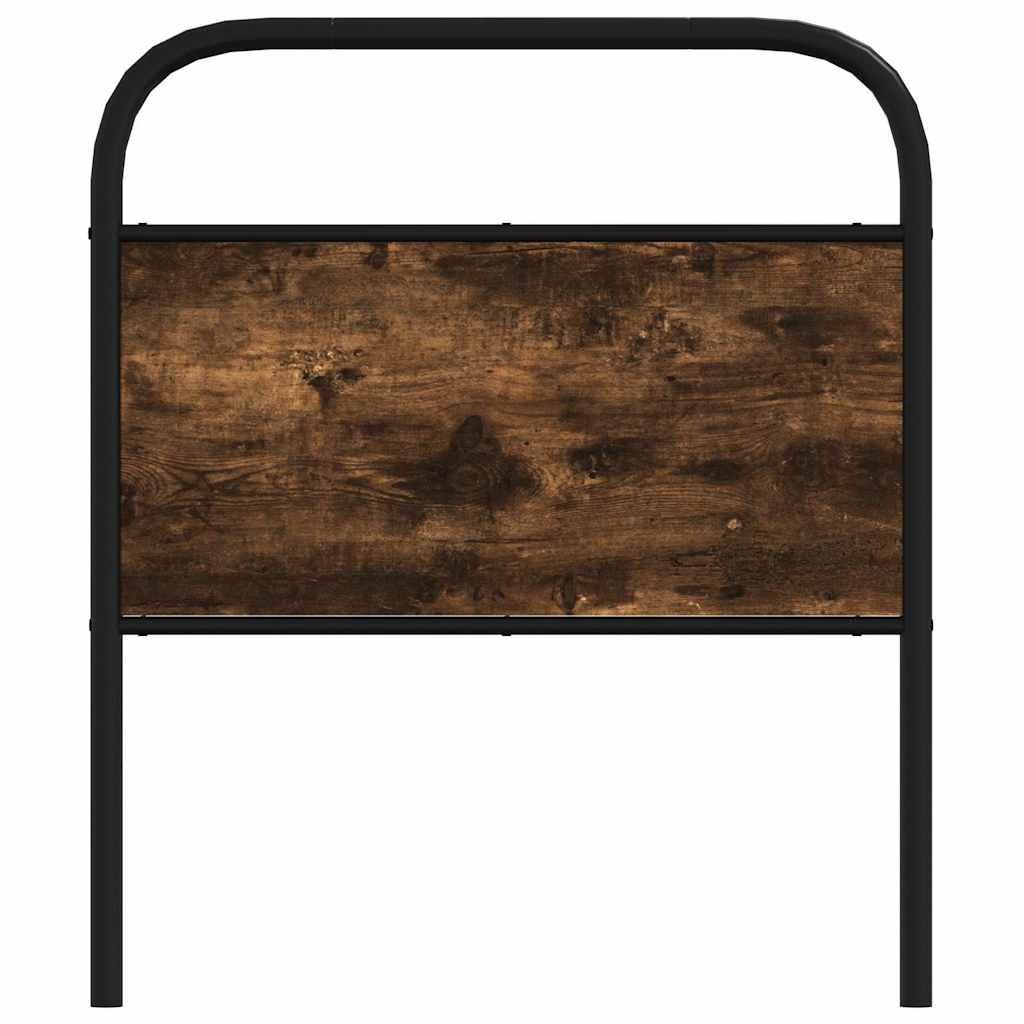 vidaXL Replace Headboard Smoked Oak 75 cm Steel and Engineered Wood