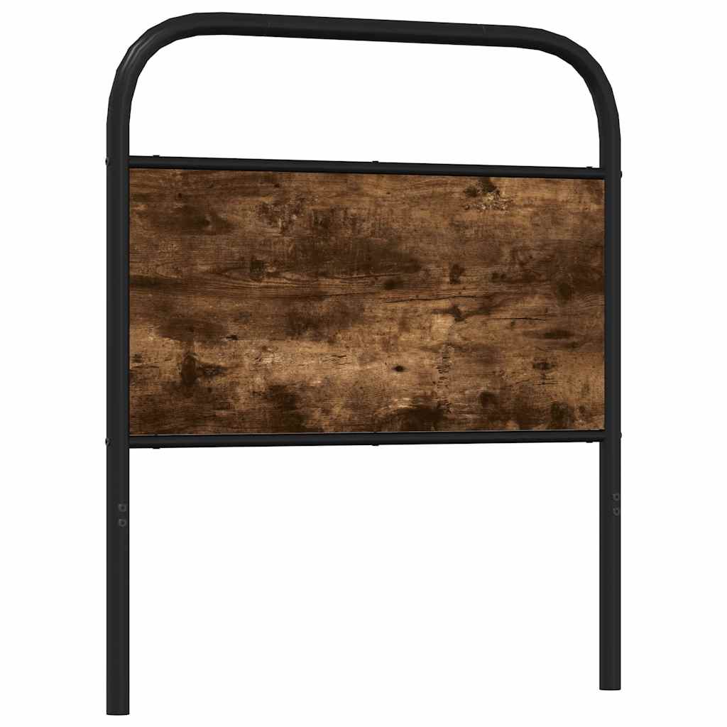 vidaXL Replace Headboard Smoked Oak 75 cm Steel and Engineered Wood