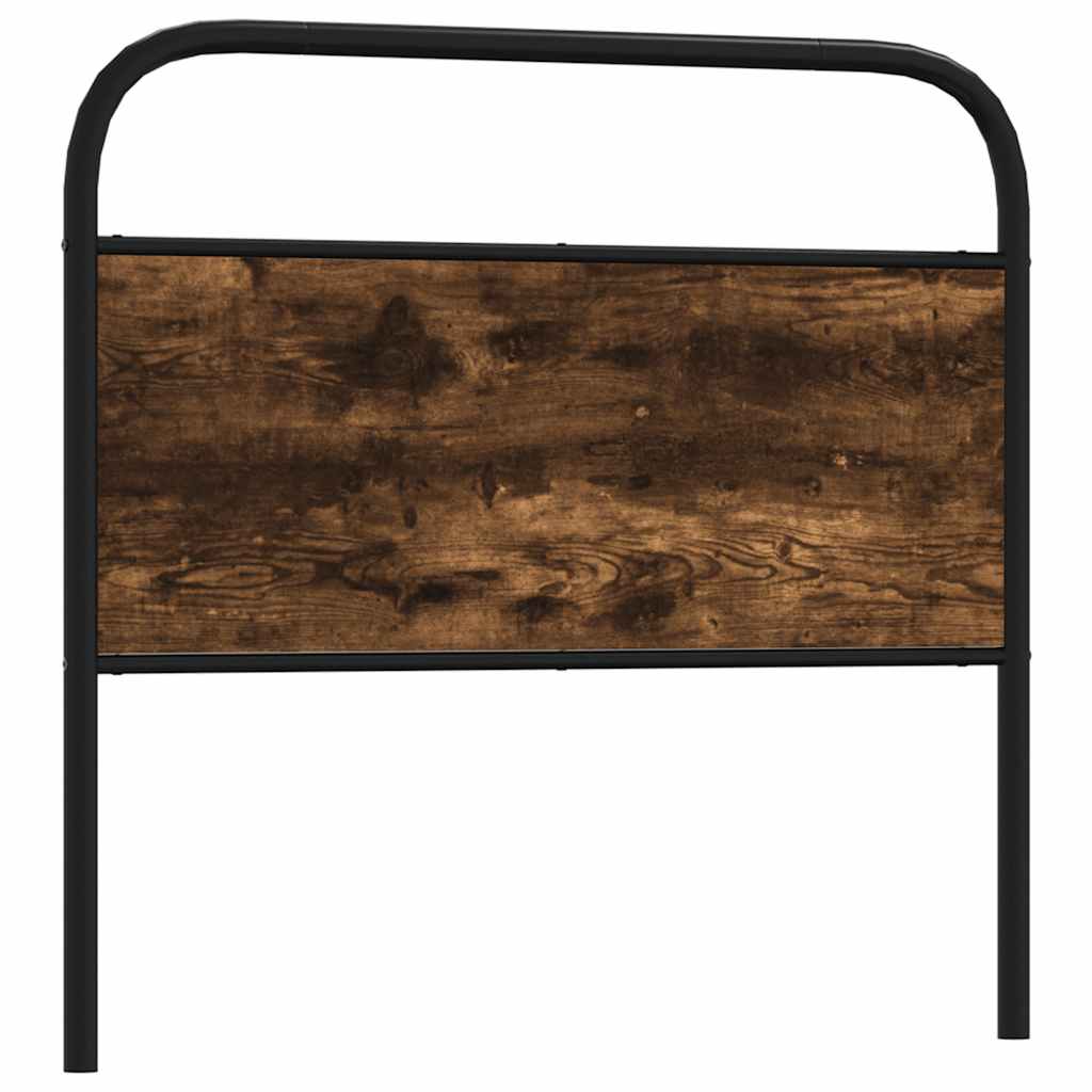vidaXL Replace Headboard Smoked Oak 100 cm Steel and Engineered Wood