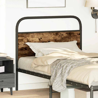 vidaXL Replace Headboard Smoked Oak 100 cm Steel and Engineered Wood