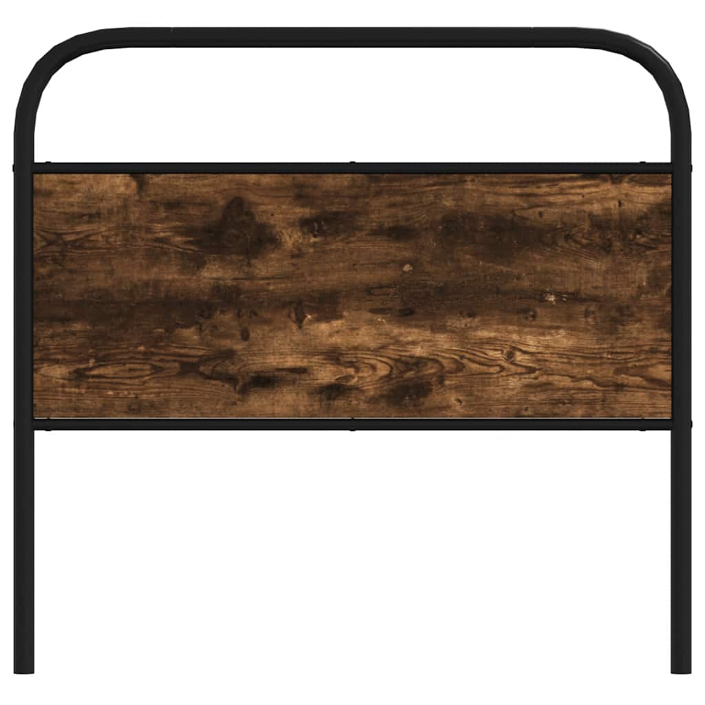 vidaXL Replace Headboard Smoked Oak 100 cm Steel and Engineered Wood