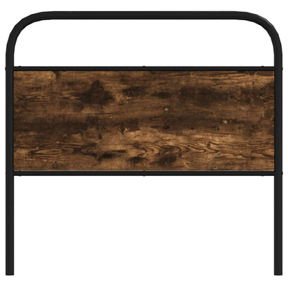 vidaXL Replace Headboard Smoked Oak 100 cm Steel and Engineered Wood
