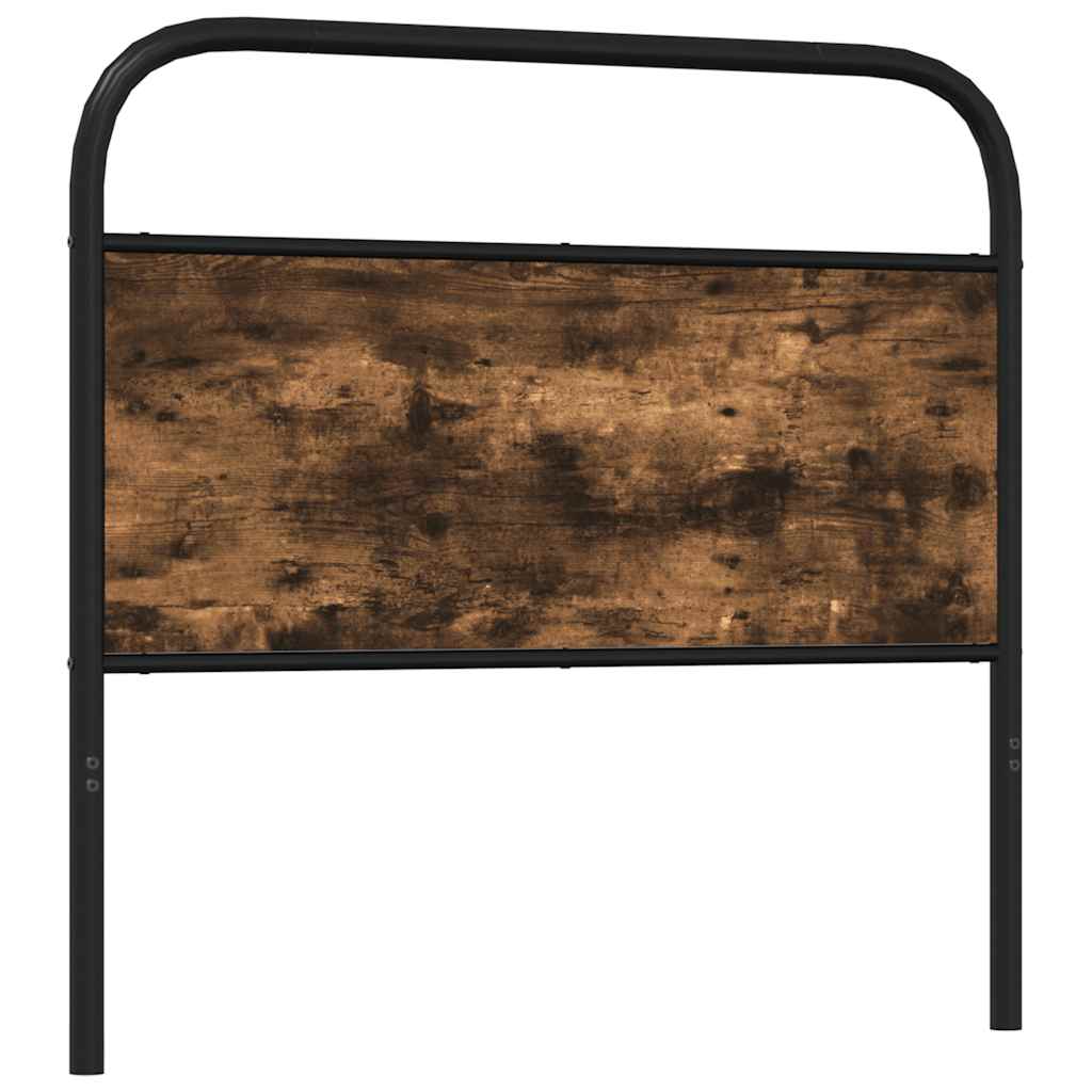 vidaXL Replace Headboard Smoked Oak 100 cm Steel and Engineered Wood