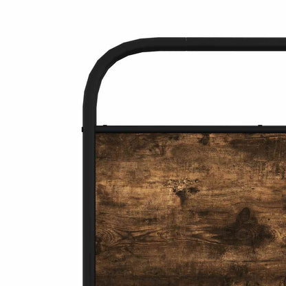 vidaXL Replace Headboard Smoked Oak 100 cm Steel and Engineered Wood
