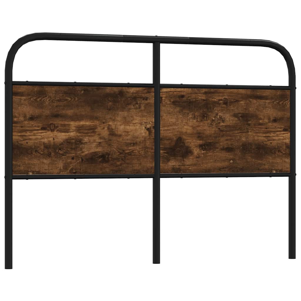 vidaXL Replace Headboard Smoked Oak 120 cm Steel and Engineered Wood