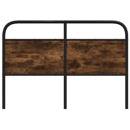 vidaXL Replace Headboard Smoked Oak 135 cm Steel and Engineered Wood