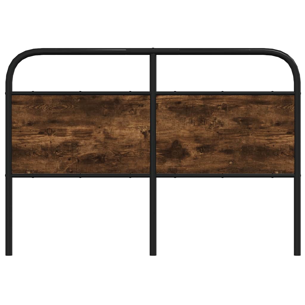vidaXL Replace Headboard Smoked Oak 140 cm Steel and Engineered Wood