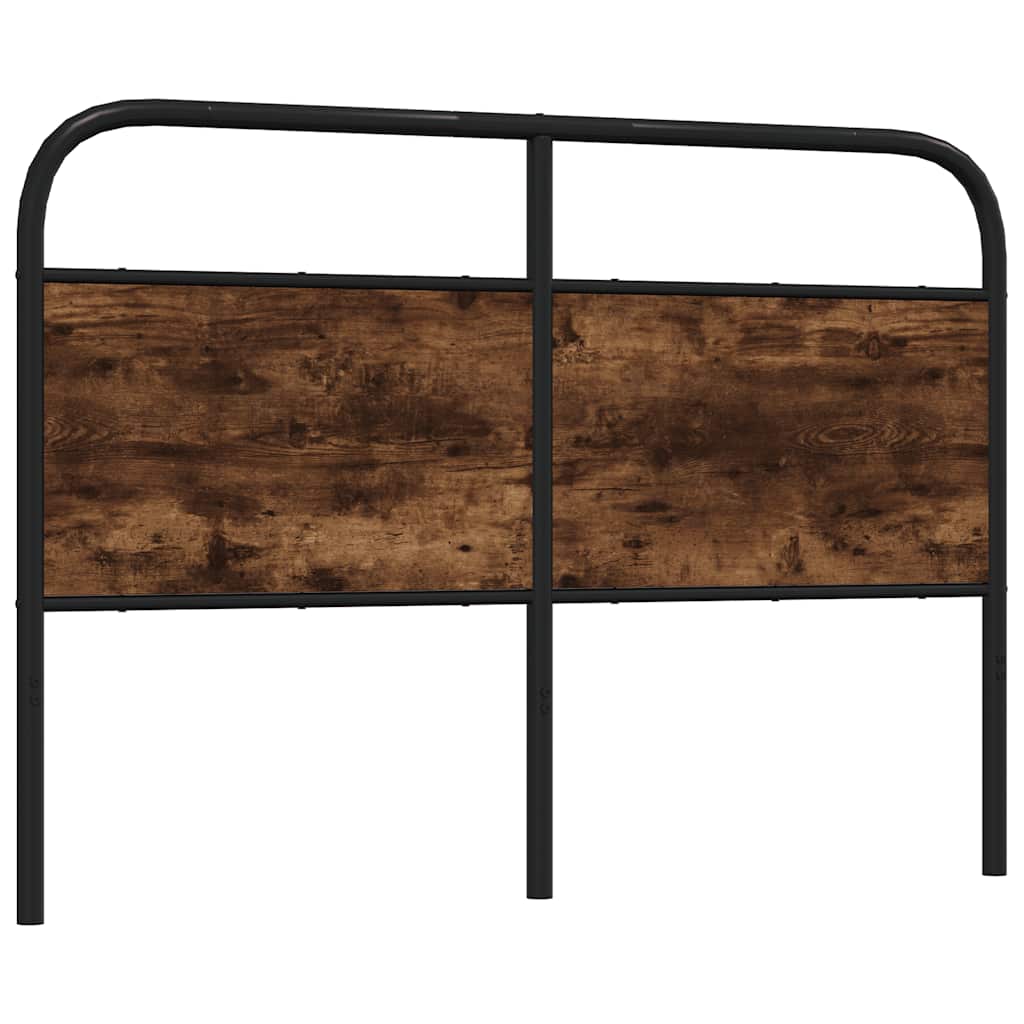 vidaXL Replace Headboard Smoked Oak 140 cm Steel and Engineered Wood