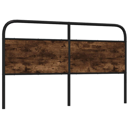 vidaXL Replace Headboard Smoked Oak 150 cm Steel and Engineered Wood