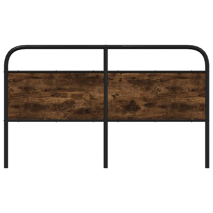 vidaXL Replace Headboard Smoked Oak 160 cm Steel and Engineered Wood
