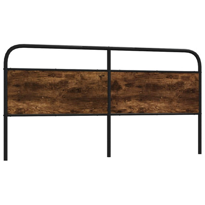 vidaXL Replace Headboard Smoked Oak 190 cm Steel and Engineered Wood