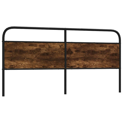 vidaXL Replace Headboard Smoked Oak 200 cm Steel and Engineered Wood