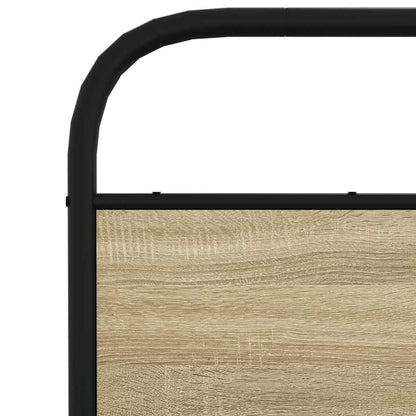 vidaXL Bed Frame Without Mattress 120x190 cm Small Double Sonoma Oak Engineered Wood