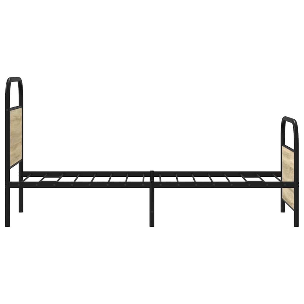 vidaXL Bed Frame Without Mattress 80x200 cm Sonoma Oak Engineered Wood