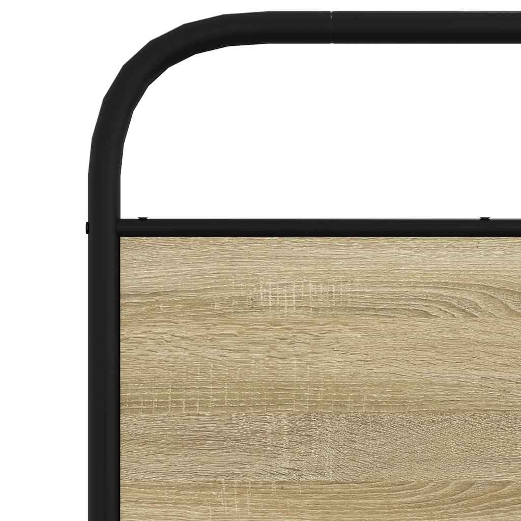vidaXL Bed Frame Without Mattress 80x200 cm Sonoma Oak Engineered Wood