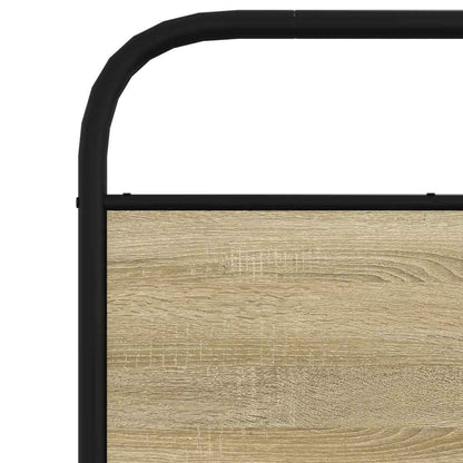 vidaXL Bed Frame Without Mattress 80x200 cm Sonoma Oak Engineered Wood