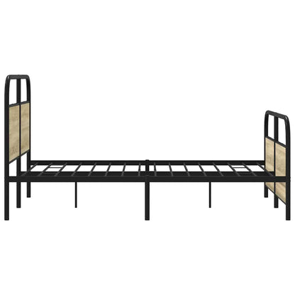 vidaXL Bed Frame Without Mattress 120x200 cm Sonoma Oak Engineered Wood