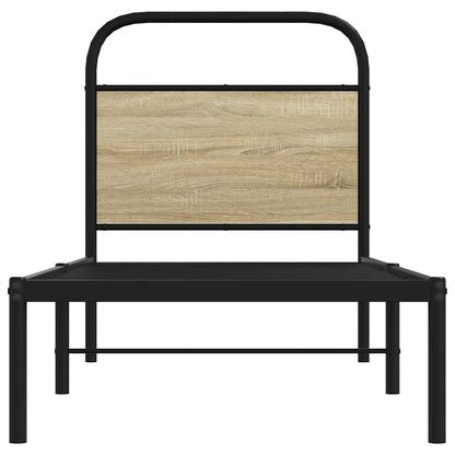 vidaXL Replace Headboard Sonoma Oak 75 cm Steel and Engineered Wood