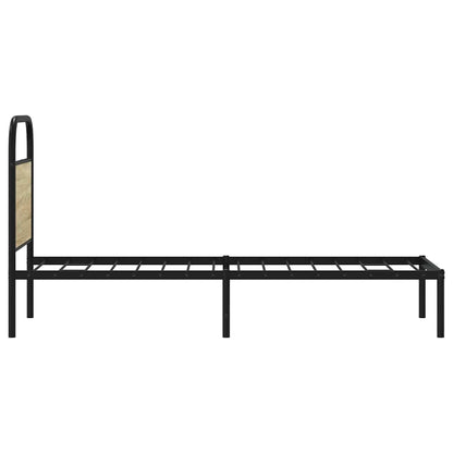 vidaXL Replace Headboard Sonoma Oak 75 cm Steel and Engineered Wood