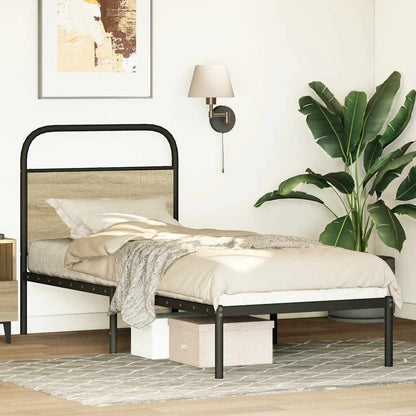 vidaXL Replace Headboard Sonoma Oak 75 cm Steel and Engineered Wood