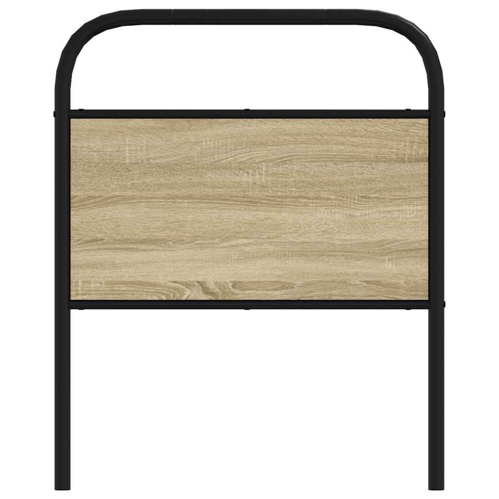 vidaXL Replace Headboard Sonoma Oak 80 cm Steel and Engineered Wood