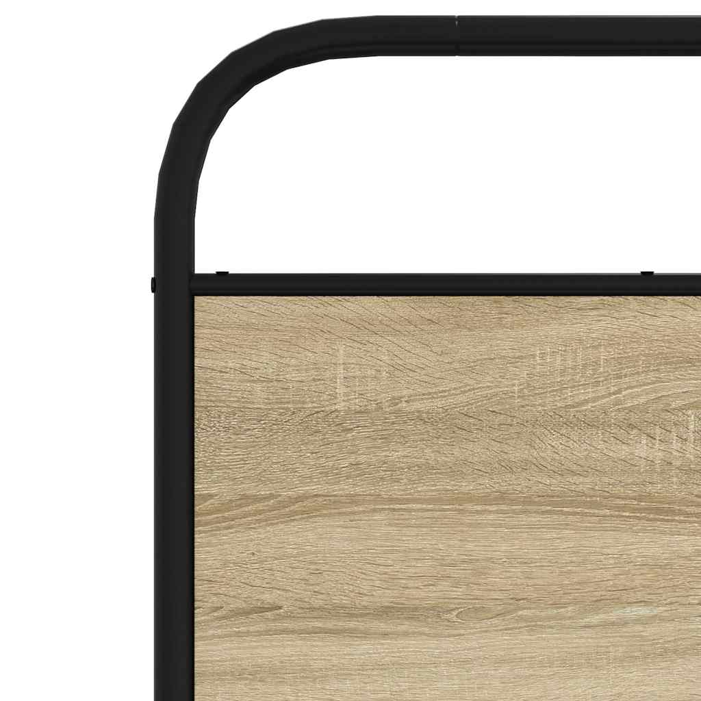 vidaXL Replace Headboard Sonoma Oak 80 cm Steel and Engineered Wood