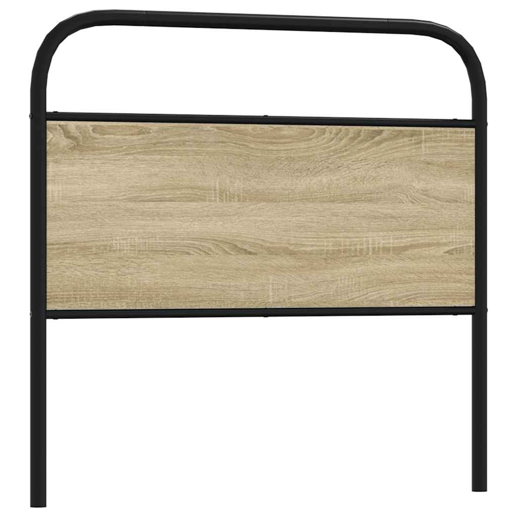 vidaXL Replace Headboard Sonoma Oak 107 cm Steel and Engineered Wood