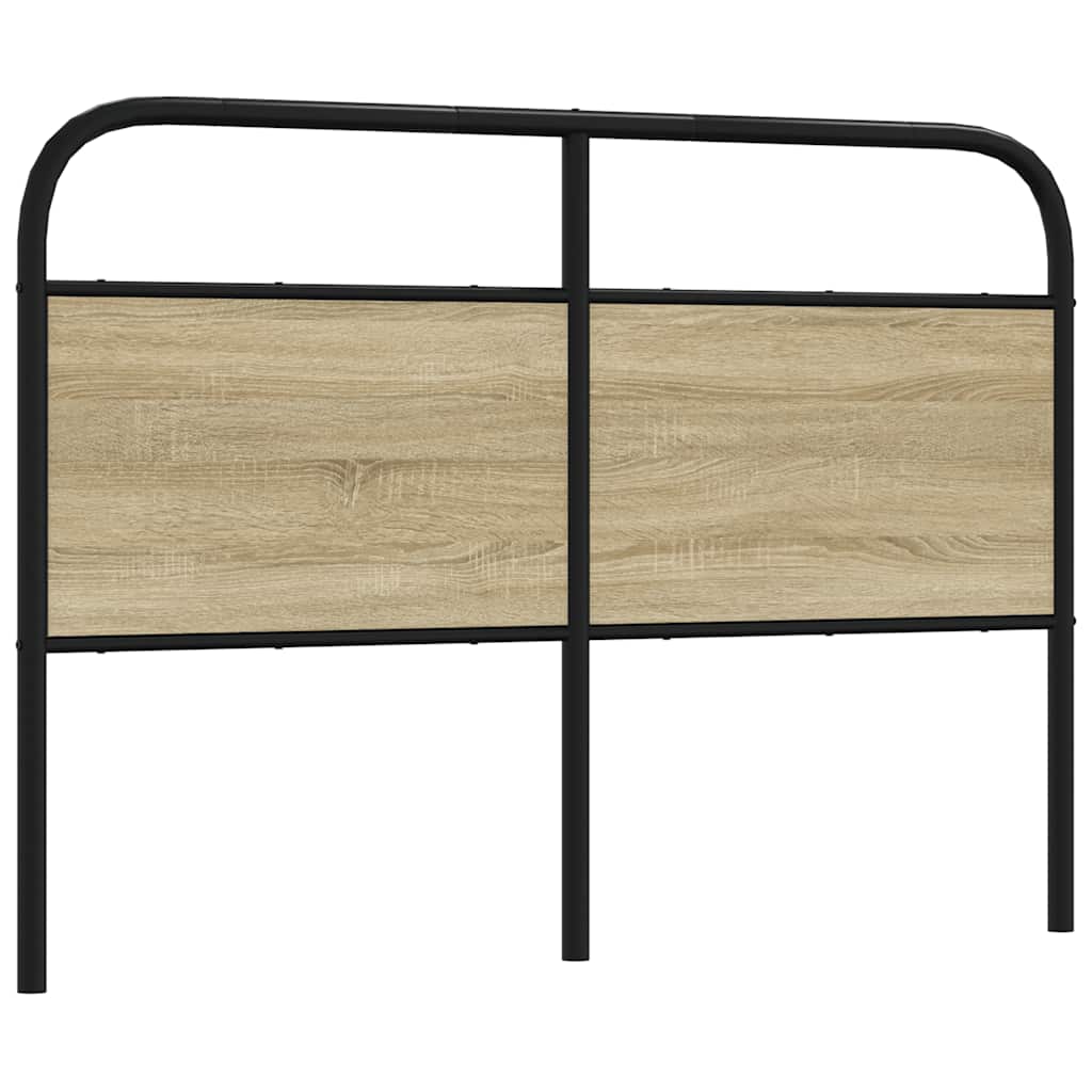 vidaXL Replace Headboard Sonoma Oak 120 cm Steel and Engineered Wood