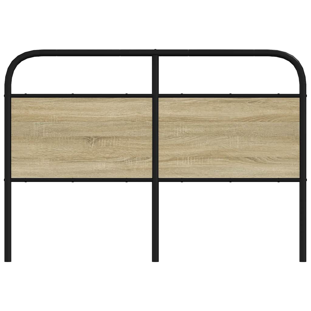 vidaXL Replace Headboard Sonoma Oak 120 cm Steel and Engineered Wood