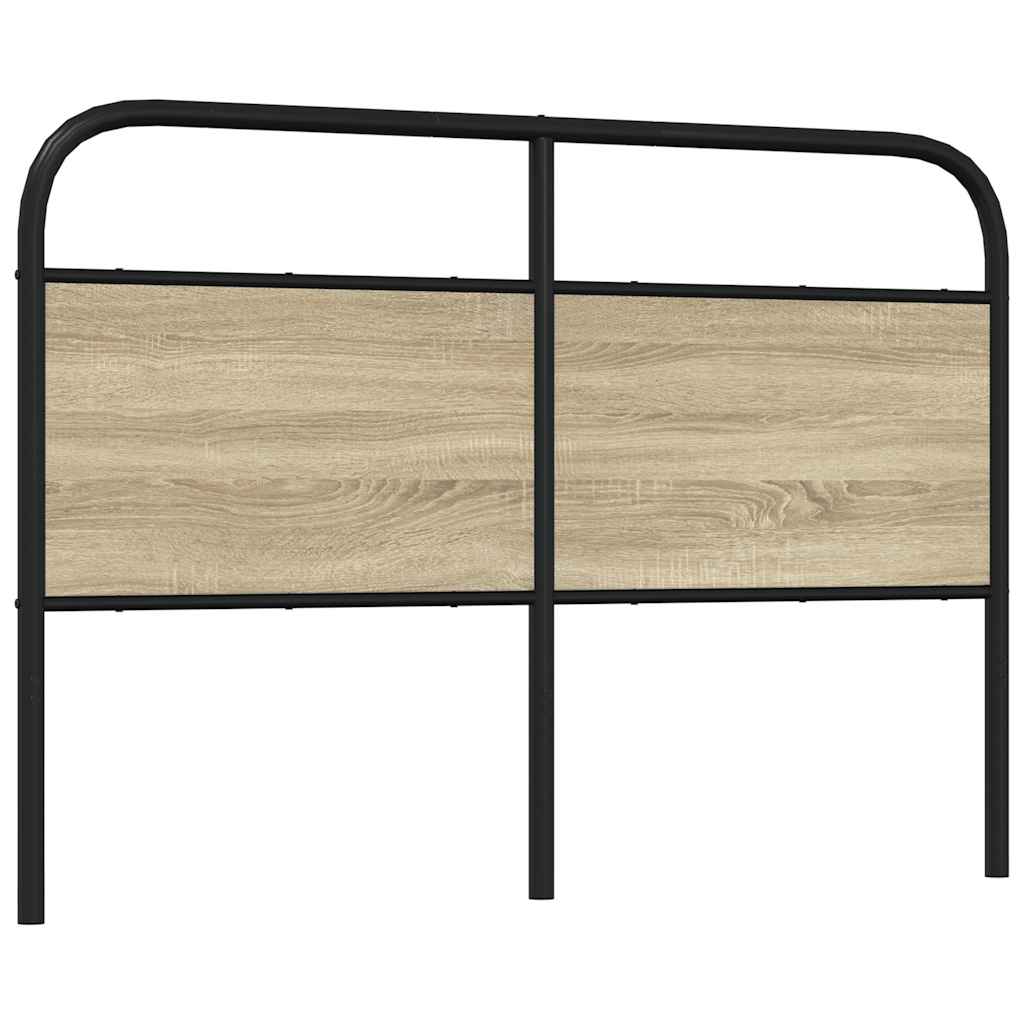 vidaXL Replace Headboard Sonoma Oak 120 cm Steel and Engineered Wood