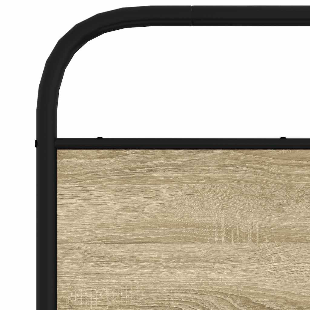 vidaXL Replace Headboard Sonoma Oak 150 cm Steel and Engineered Wood