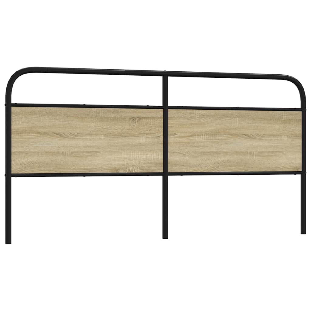 vidaXL Replace Headboard Sonoma Oak 190 cm Steel and Engineered Wood