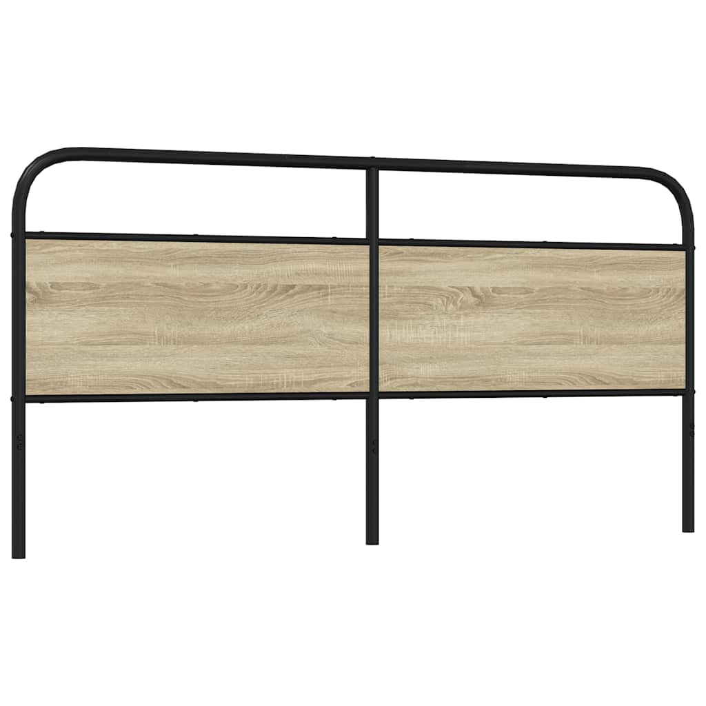 vidaXL Replace Headboard Sonoma Oak 190 cm Steel and Engineered Wood