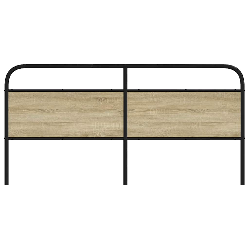vidaXL Replace Headboard Sonoma Oak 200 cm Steel and Engineered Wood