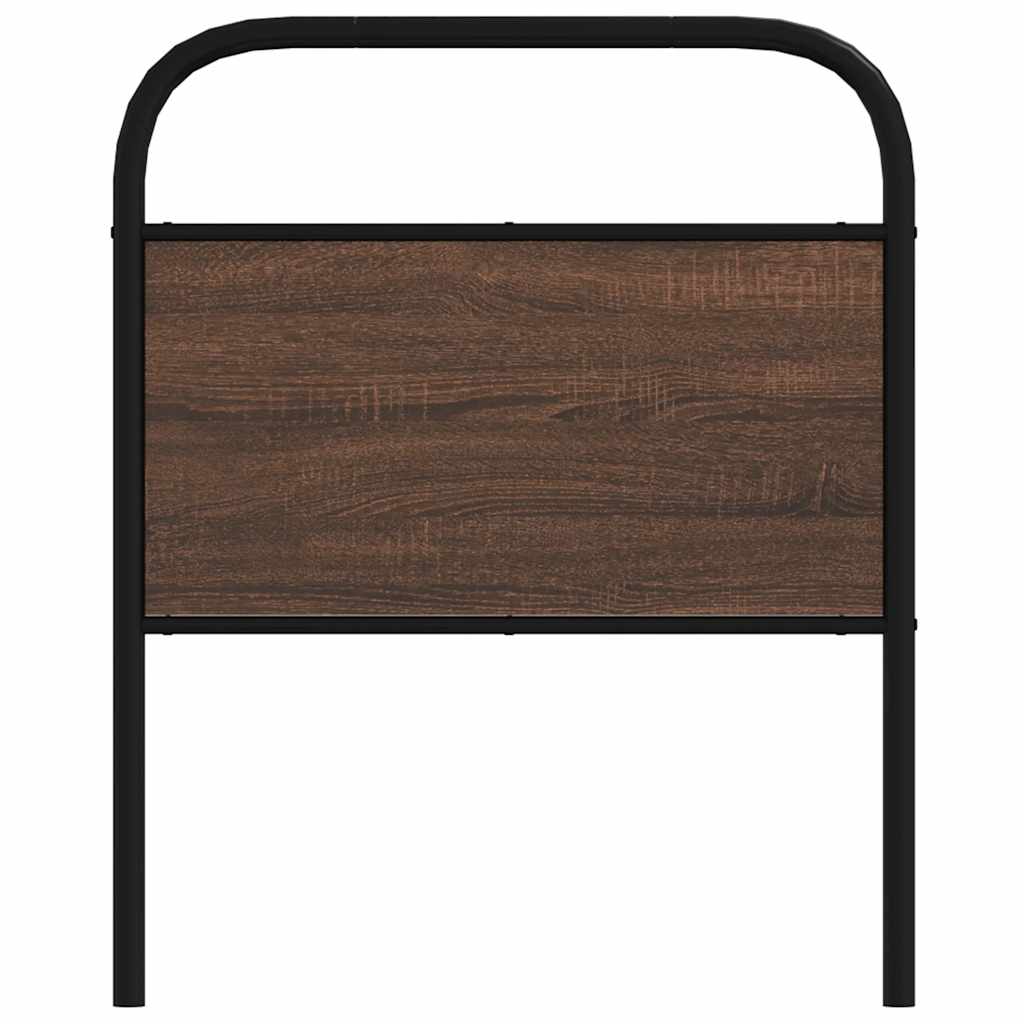 vidaXL Replace Headboard Brown Oak 75 cm Steel and Engineered Wood