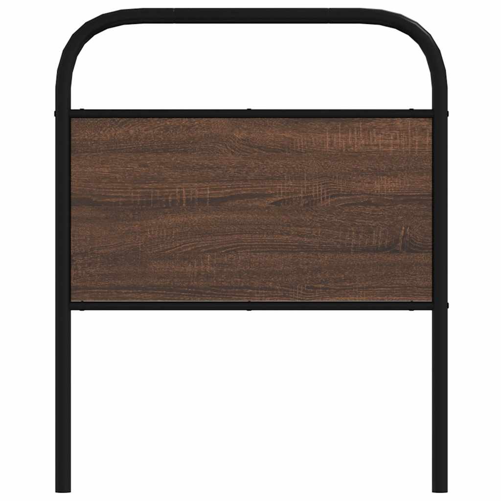vidaXL Replace Headboard Brown Oak 80 cm Steel and Engineered Wood