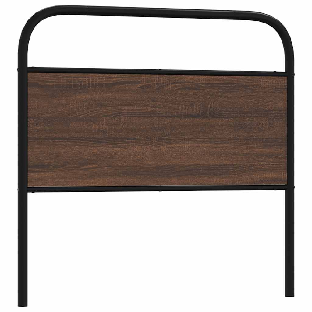 vidaXL Replace Headboard Brown Oak 90 cm Steel and Engineered Wood