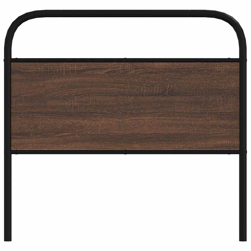 vidaXL Replace Headboard Brown Oak 90 cm Steel and Engineered Wood
