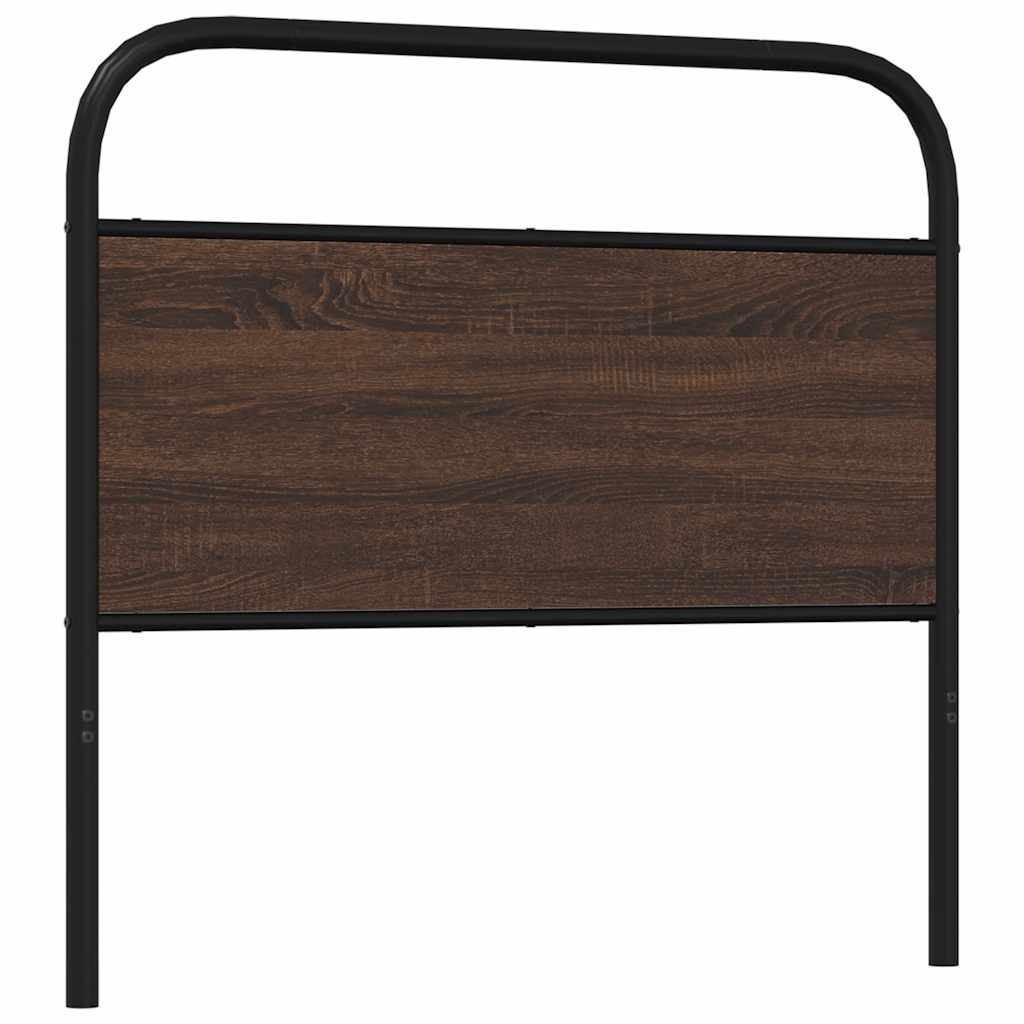 vidaXL Replace Headboard Brown Oak 90 cm Steel and Engineered Wood