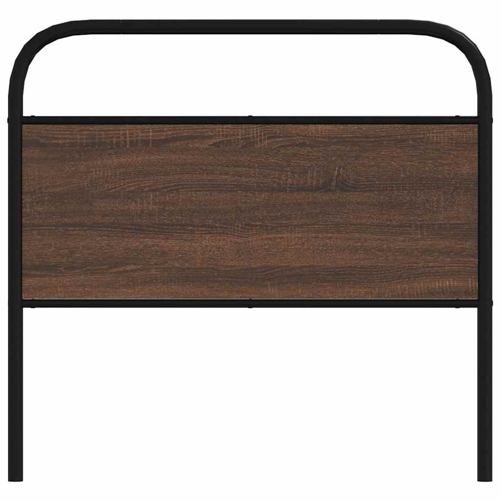 vidaXL Replace Headboard Brown Oak 100 cm Steel and Engineered Wood