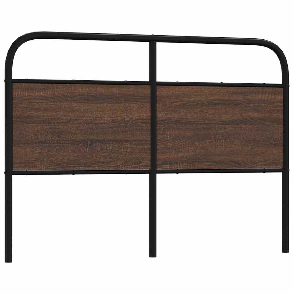 vidaXL Replace Headboard Brown Oak 120 cm Steel and Engineered Wood