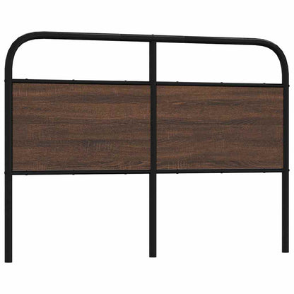 vidaXL Replace Headboard Brown Oak 120 cm Steel and Engineered Wood