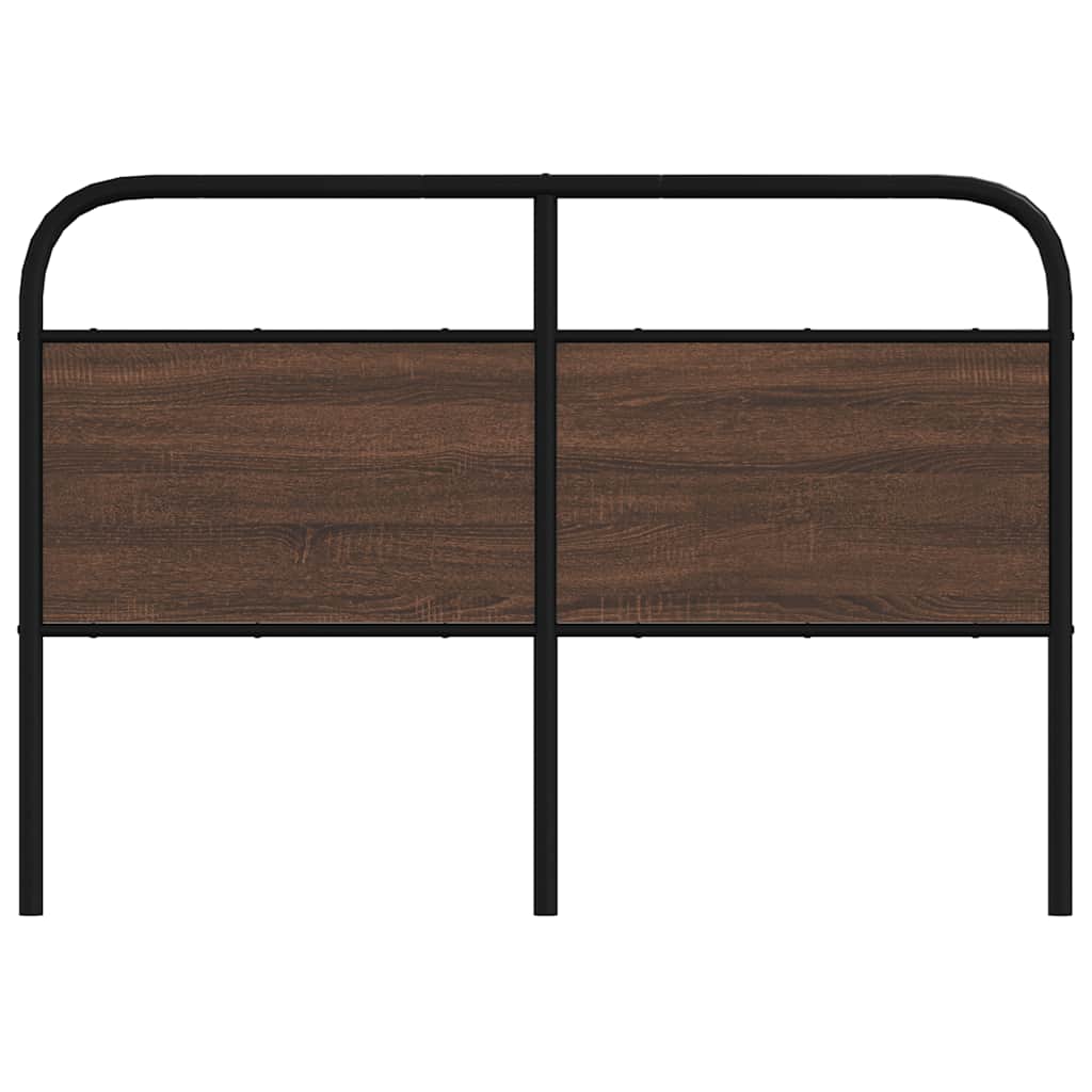 vidaXL Replace Headboard Brown Oak 120 cm Steel and Engineered Wood