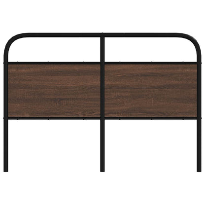 vidaXL Replace Headboard Brown Oak 120 cm Steel and Engineered Wood