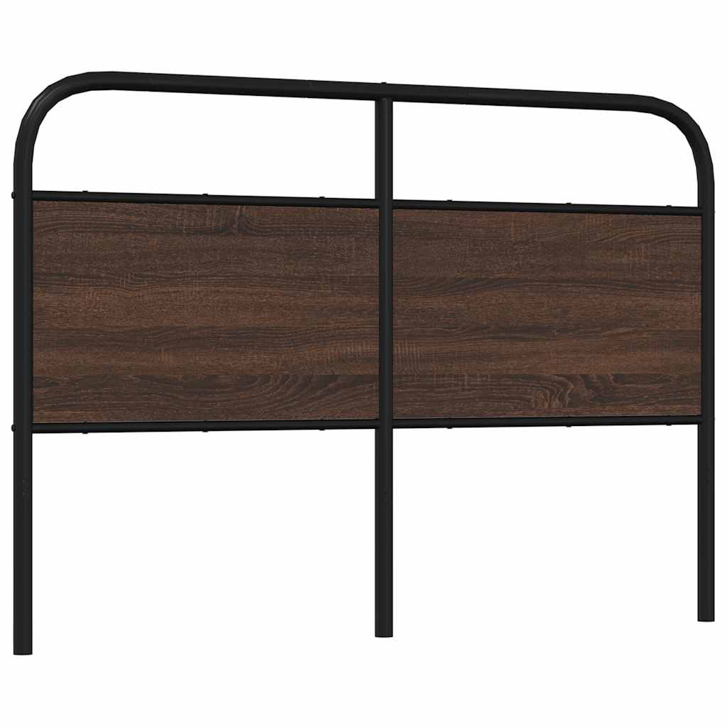 vidaXL Replace Headboard Brown Oak 120 cm Steel and Engineered Wood