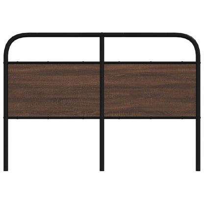 vidaXL Replace Headboard Brown Oak 135 cm Steel and Engineered Wood