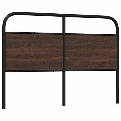 vidaXL Replace Headboard Brown Oak 135 cm Steel and Engineered Wood